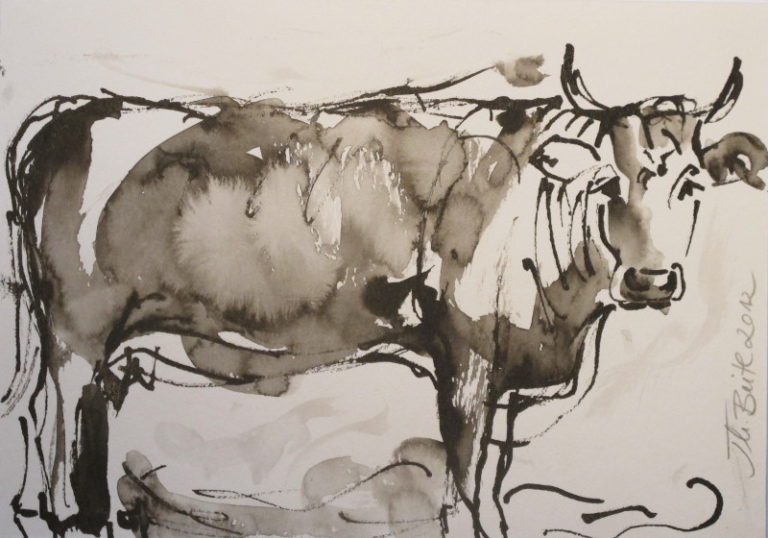 Frida, Tuschezeichnung, 14,8x21 cm, 2012